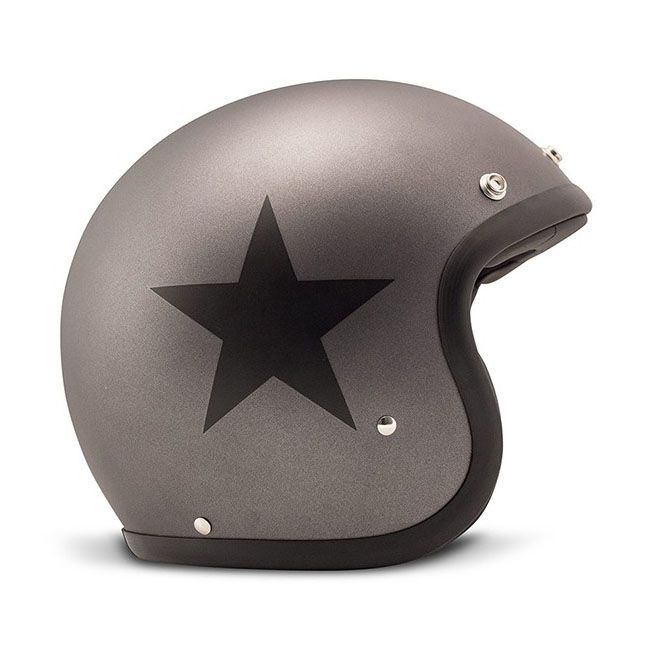 CASCO DMD Retro helmet Estrella gris oscuro Star Grey