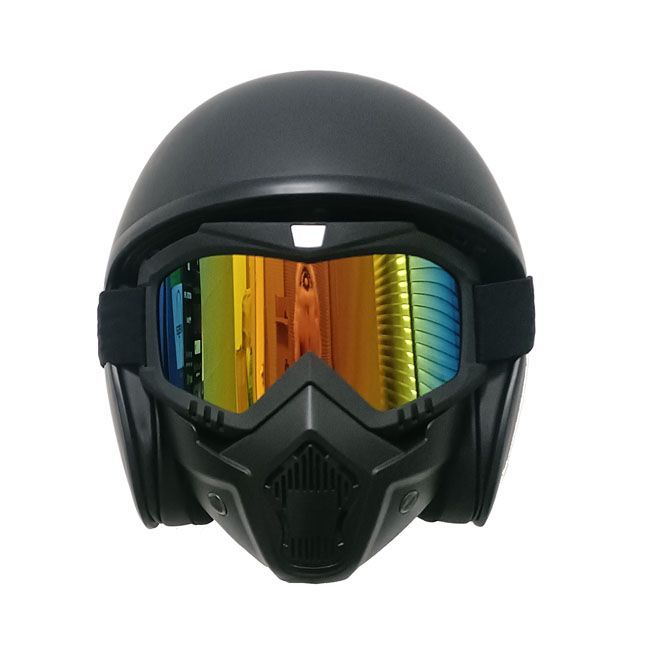Casco CLAW Blaster con mascar y gafas desmontable Negro mate