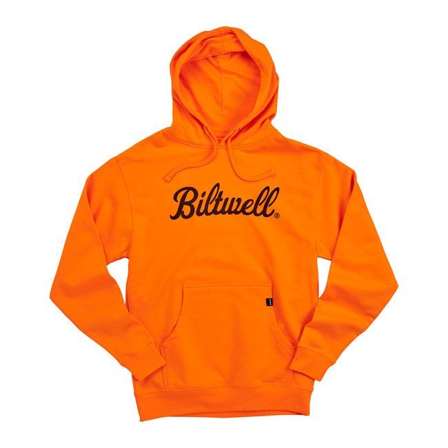 Sudadera con capucha Biltwell Script pullover hoodie hi-vis Naranja