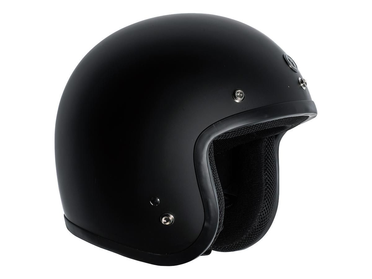 Casco Torc Helmets T50C Classic DOT Open Face Flat Black