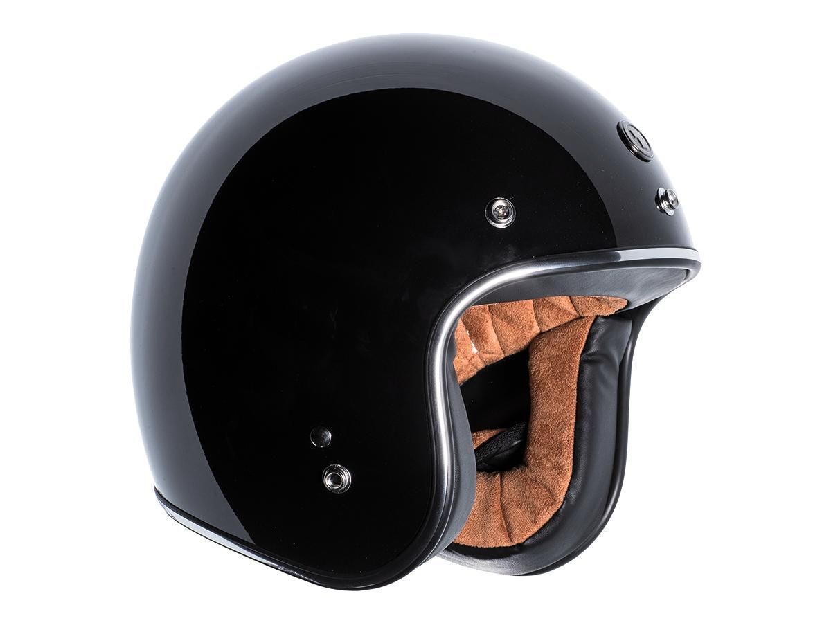 Casco Torc Helmets Del Mar (T-50) ECE Retro Open Face Gloss Black