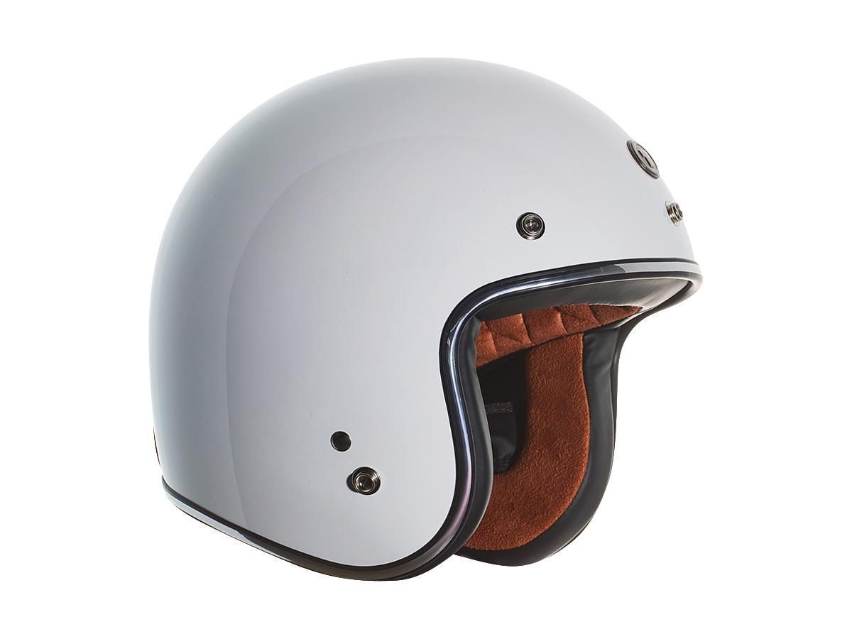 Casco Torc Helmets Del Mar (T-50) ECE Retro Open Face Gloss White
