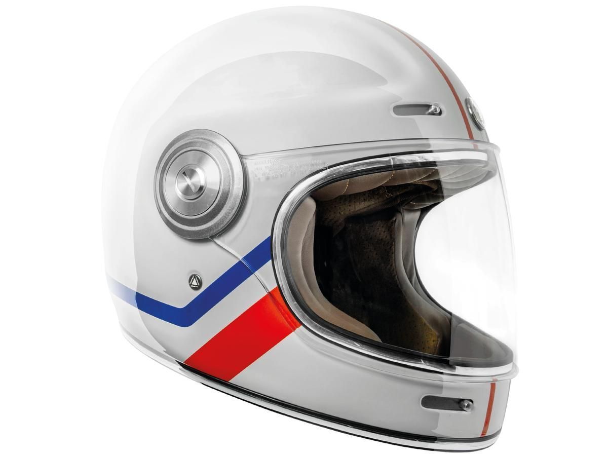 Casco Torc Helmets Newport (T-1) Retro Full Face White Allegiance