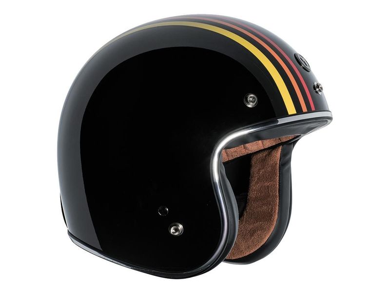Casco Torc Helmets Del Mar (T-50) ECE Retro Open Face Black 1978