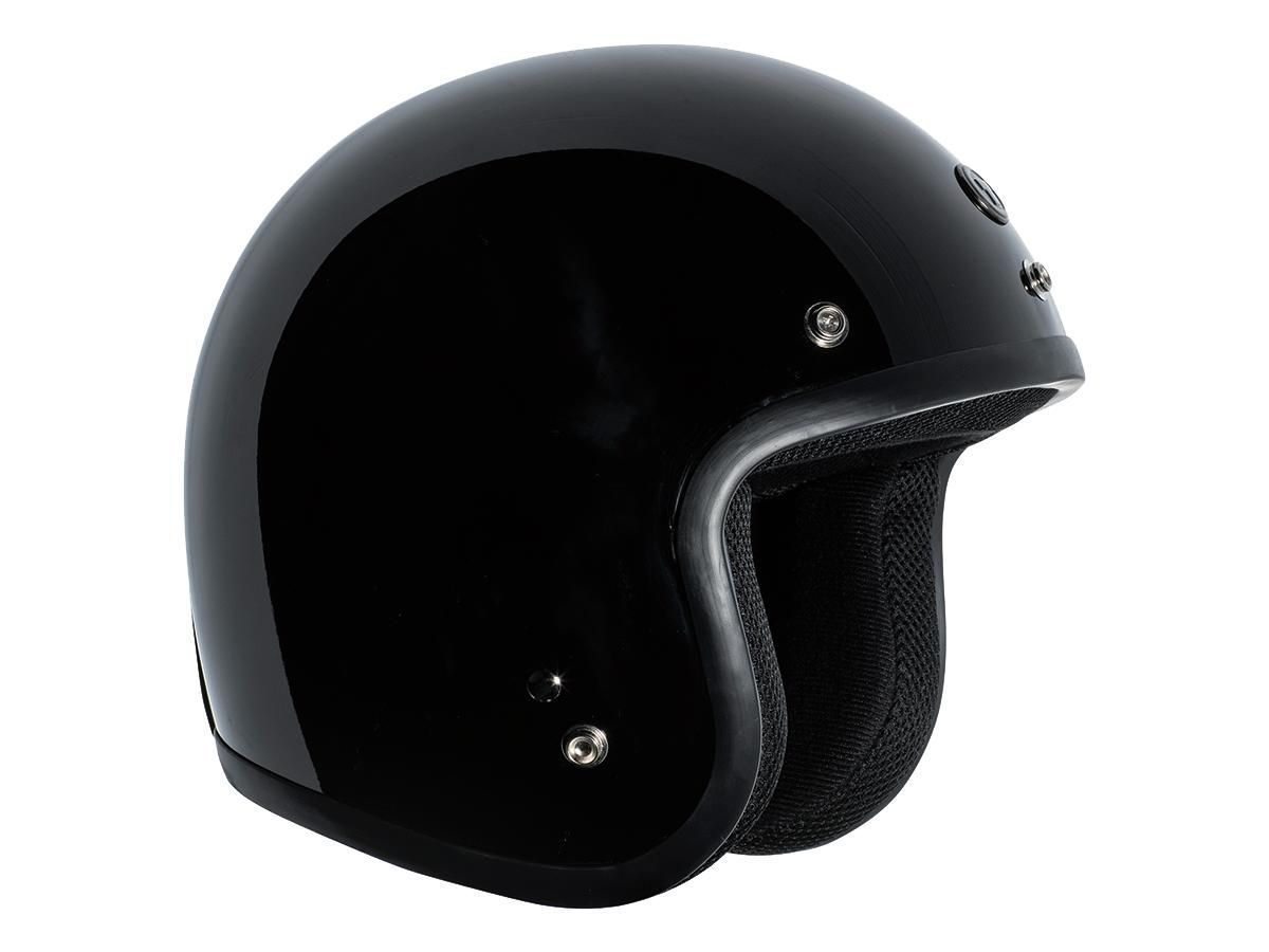 Casco Torc Helmets T50C Classic DOT Open Face Gloss Black