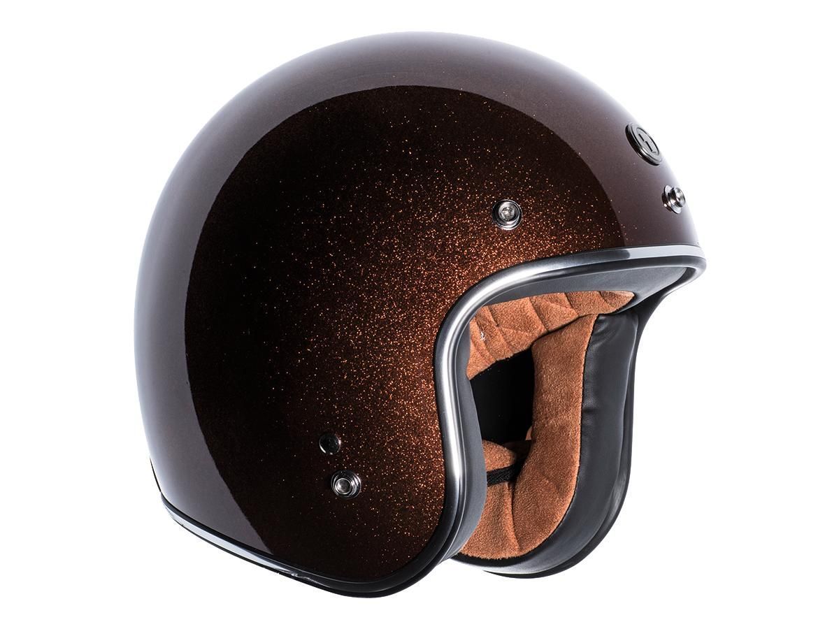 Casco Torc Helmets Del Mar (T-50) ECE Retro Open Face Root Beer Megaflake