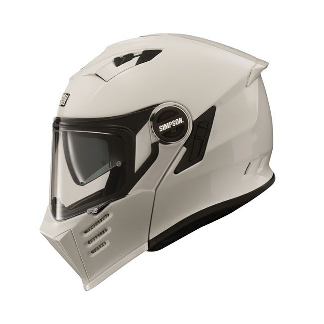 Casco Convertible Simpson Darksome helmet Blanco