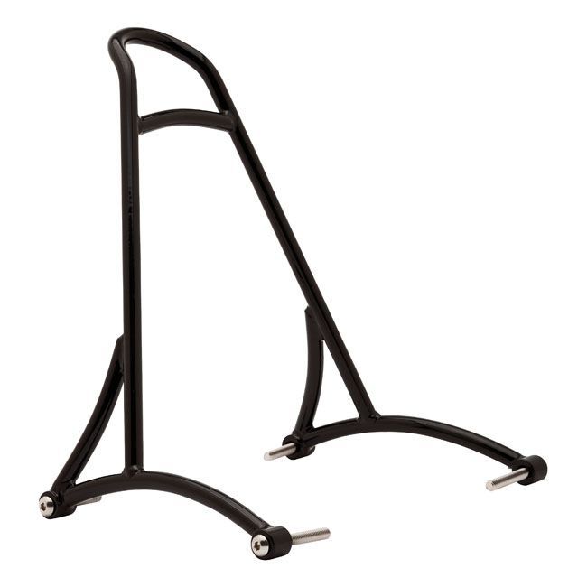 04-22 XL- Burly, sissy bar. 13" Negro sin respaldo