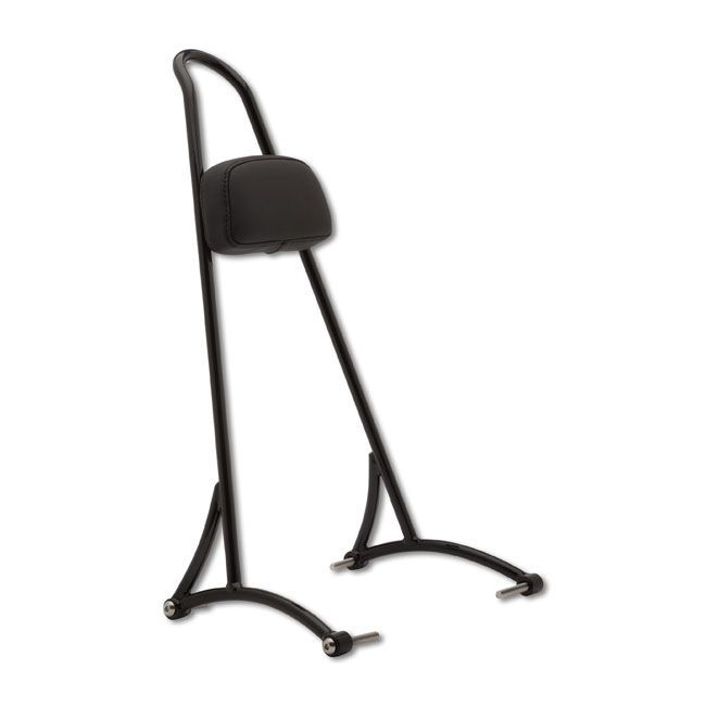 96-03 XL- Burly, sissy bar. 20" Negro con Respaldo