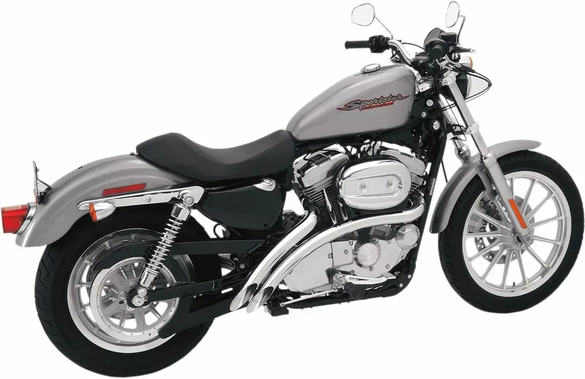 07-13 XL- Escapes BASSANI XHAUST Radial Sweeper Cromados para Sportster