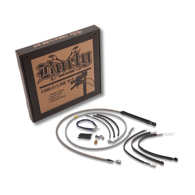 00-24 Softail- Kit de extensión de cableado para manillares cuelga monos de 45cm (18") de alzada