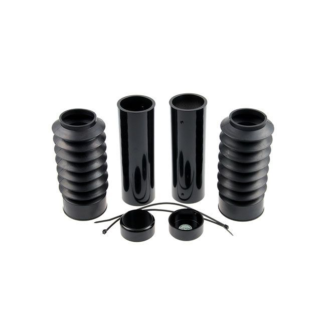 06-17 DYNA-Kit de fuelles y cubre horquilla superior negro