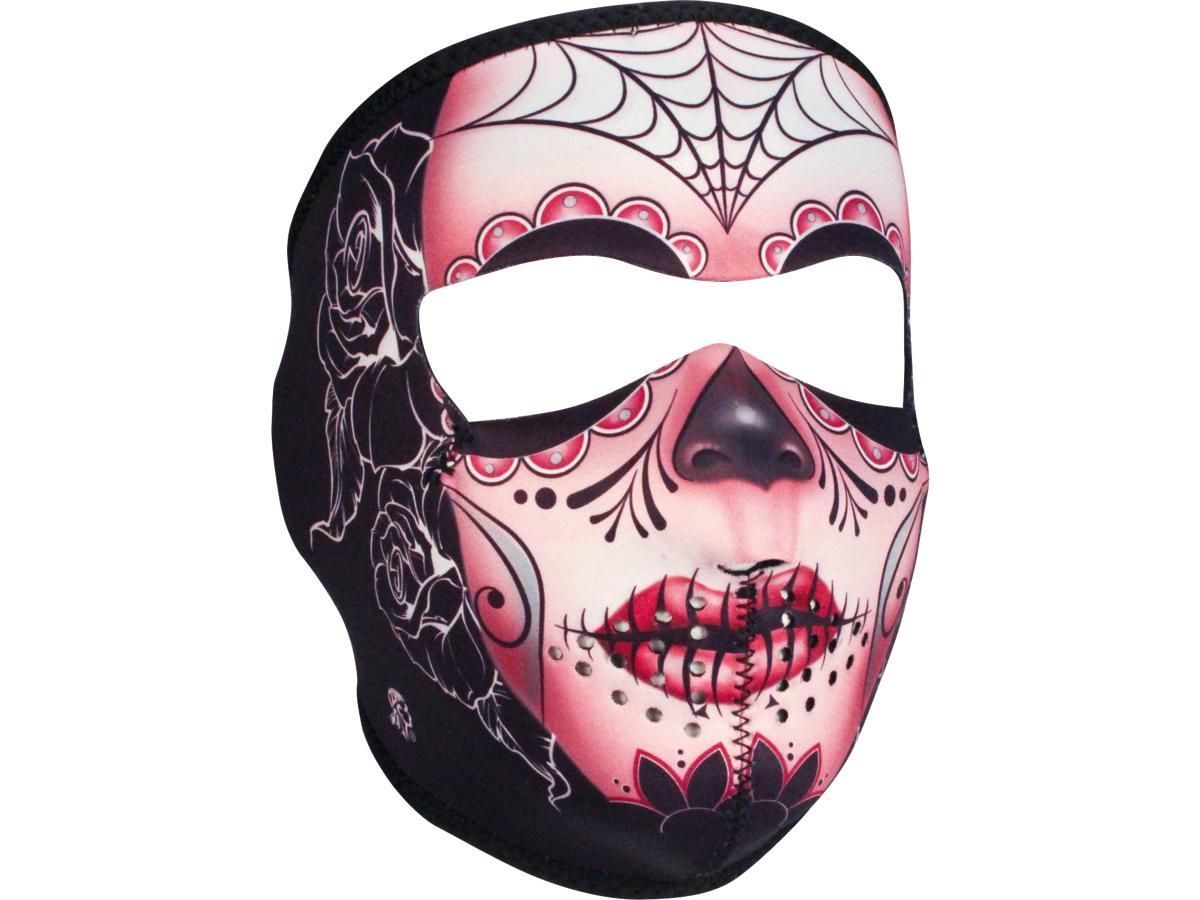 Máscara pasamontañas neopreno cara competa para moto Sugar Skull