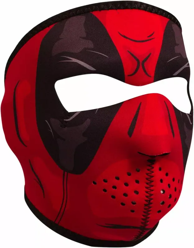 Máscara cara completa Deadpool de Neopreno para moto