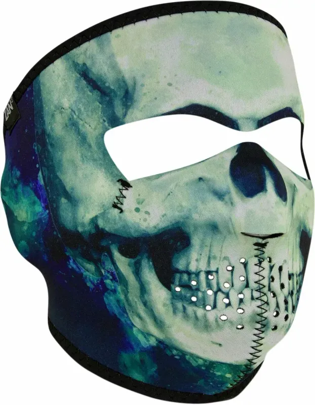 Máscara cara completa neopreno calavera