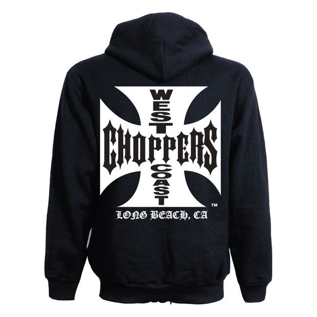 Sudadera con capucha y cremallera West Coast Choppers OG Classic zip hoodie negra