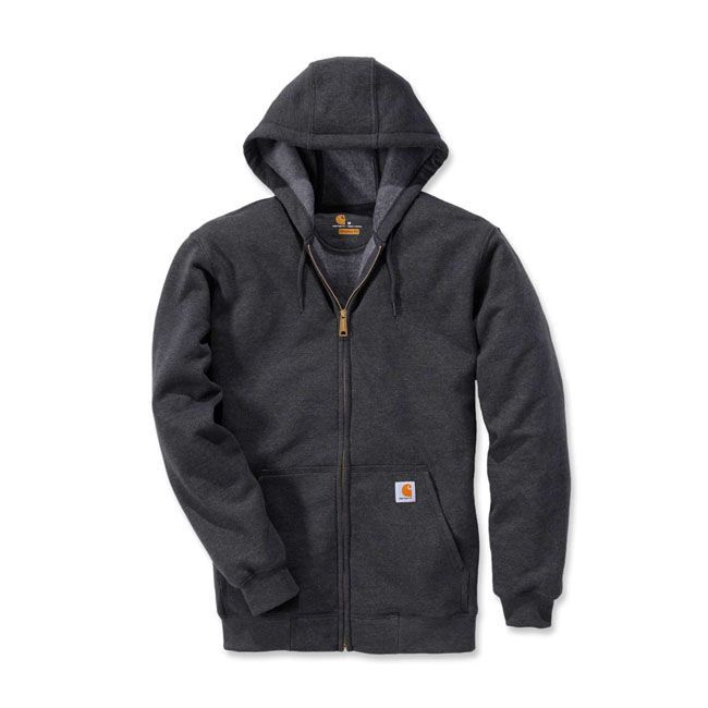Sudadera con capucha y cremallera Carhartt Zip Hooded sweatshirt carbon heather