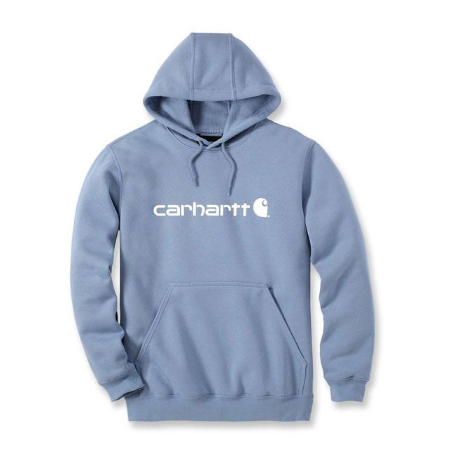 Sudadera con capucha Carhartt Signature Logo sweatshirt skystone