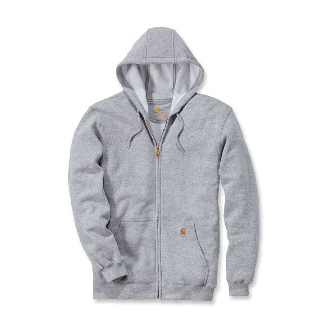 Sudadera con capucha y cremallera Carhartt zip hooded sweatshirt heather grey