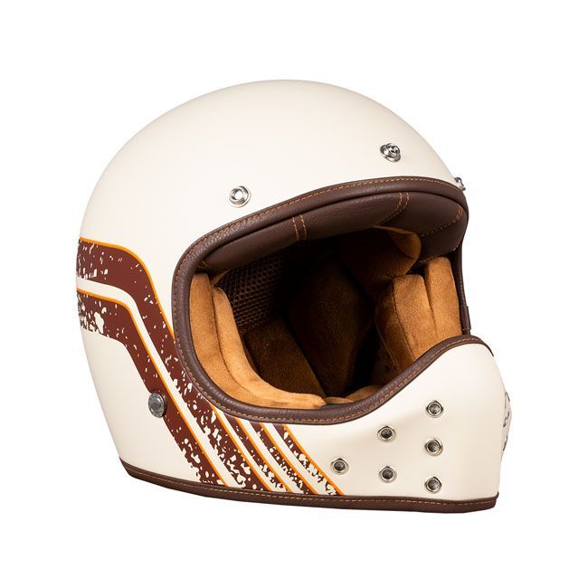 Casco Integral Retro By City The Rock helmet stripe