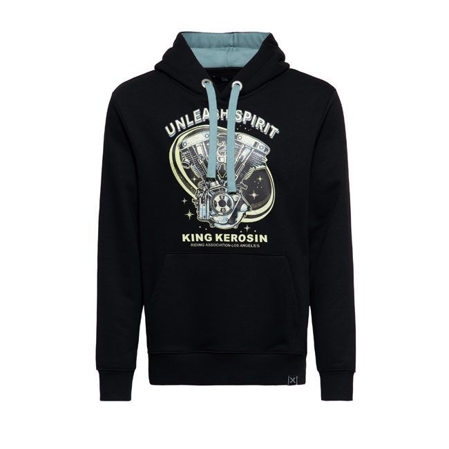 Sudadera con capucha King Kerosin Unleash Spirit hoodie black