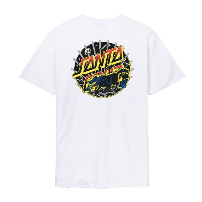Camiseta Santa Cruz Kendall Wolf Dot t-shirt blanca