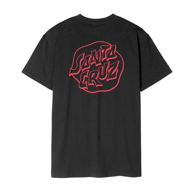 Camiseta Santa Cruz Fever Dream Mono Dot t-shirt negra