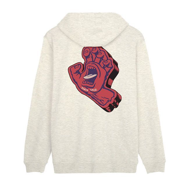 Sudadera con capucha Santa Cruz Screaming Foam Hand hoodie athletic heather