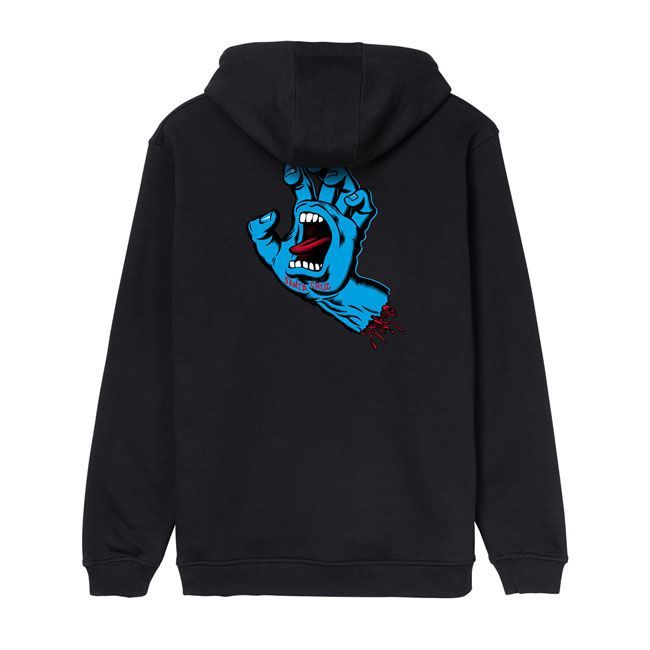 Sudadera con capucha Santa Cruz Screaming Hand Chest hoodie negra