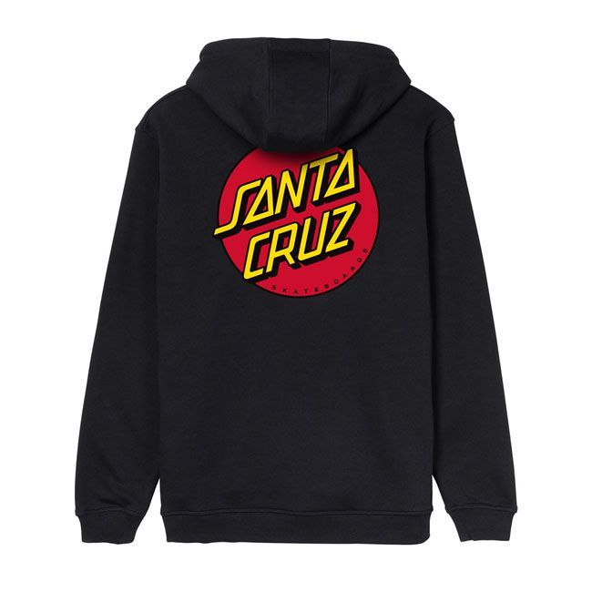 Sudadera con capucha Santa Cruz logo Dot Chest hoodie negra