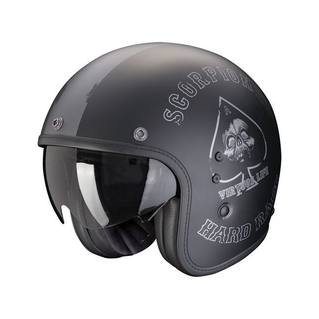 Casco Scorpion Belfast Evo helmet matt black/silver