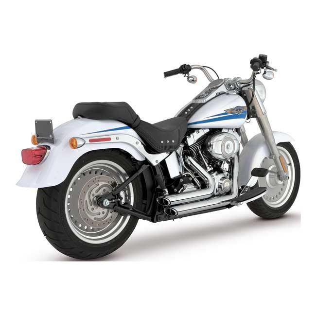 Escapes Vance & Hines, 2-1/2" short shots staggered exh Cromados