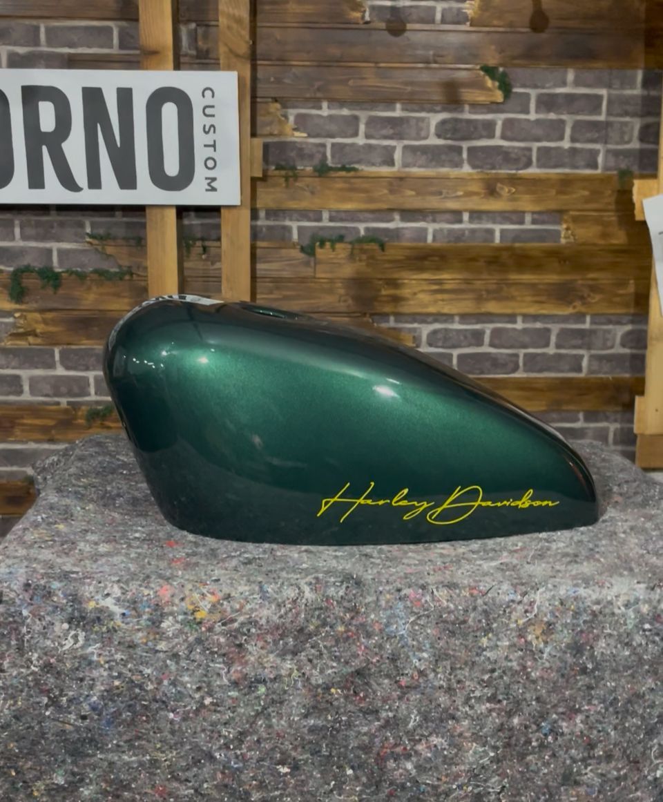 1983-2022 XL- Carcasa funda cubre depósito de gasolina Verde brillo para todos los años y modelos de XL Sportster