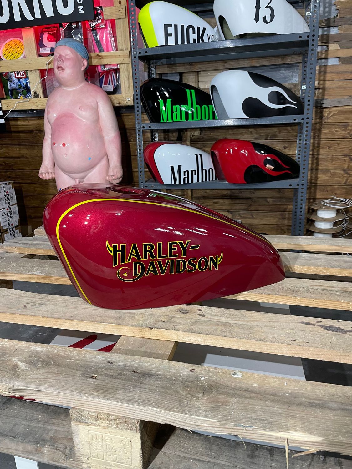 1983-2022 XL- Carcasa funda cubre depósito de gasolina El Diablo Apple Red Candy Brillo para todos los años y modelos de XL Sportster