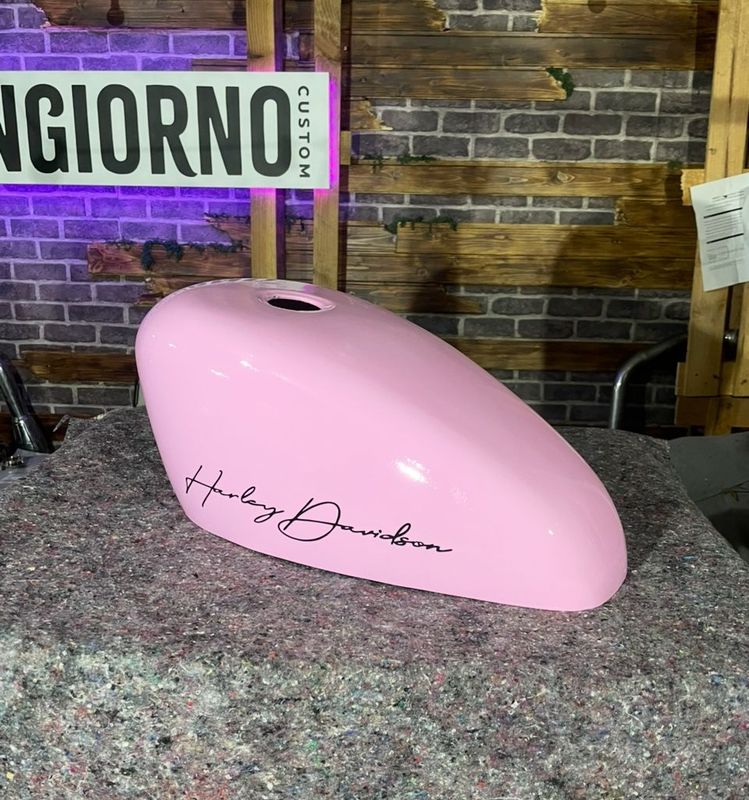 1983-2022 XL- Carcasa funda cubre depósito de gasolina Rosa Pink firma Brillo para todos los años y modelos de XL Sportster
