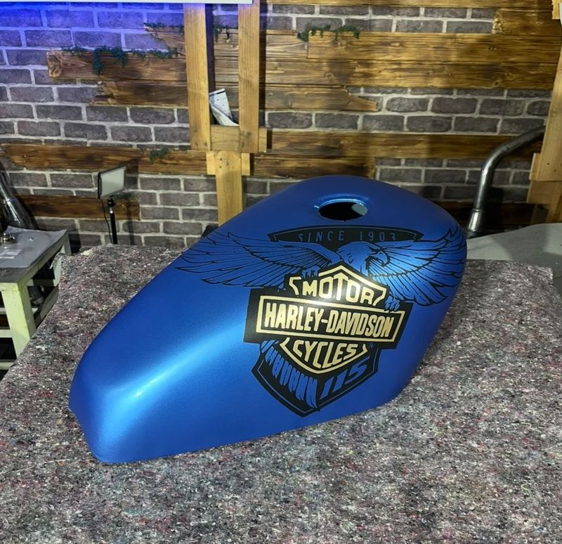 1983-2022 XL- Carcasa funda cubre depósito de gasolina Aguila 115 años Mate para todos los años y modelos de XL Sportster