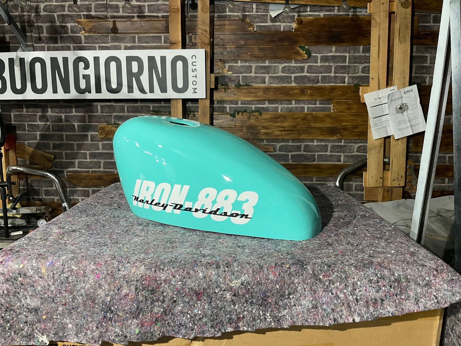 1983-2022 XL- Carcasa funda cubre depósito de gasolina Turquesa brillo para todos los años y modelos de XL Sportster