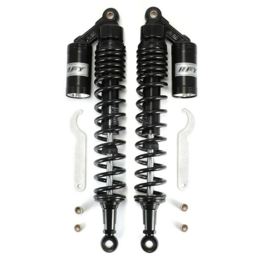 Set de DOS Amortiguadores traseros de  440mm para modelos Bmw R clásicas con asiento individual monoplaza. R45, R65, R80 y R100