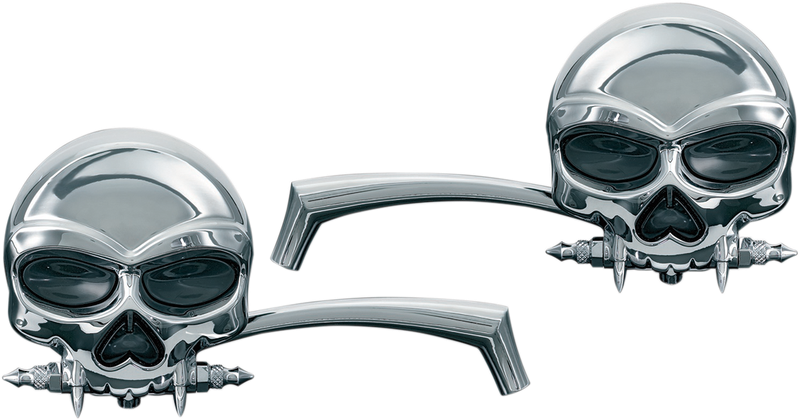 RETROVISORES KURYAKYN MIRROR SKULL