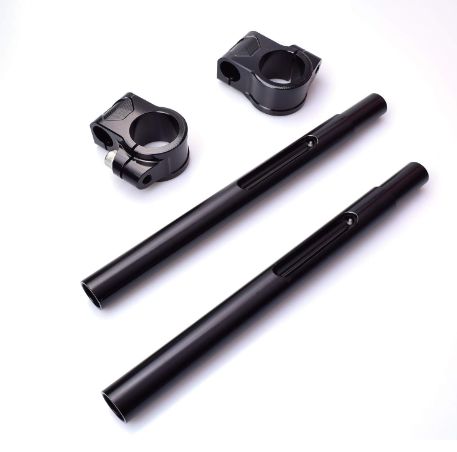 Semi manillares de 25mm (1") para horquillas de 39mm negros cafe racer