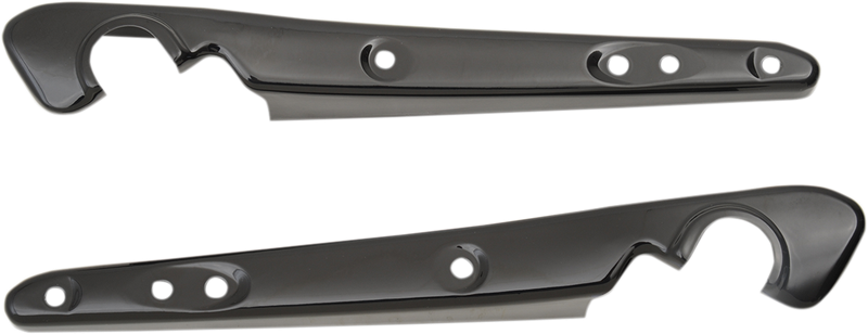 04-22 XL- Soportes guardabarros trasero laterales largos negros para Harley Davidson Sportster