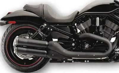 06-17 VROD- Silenciadores SUPERTRAPP Fat Shot Slip-On Muffler for V-Rod Negros