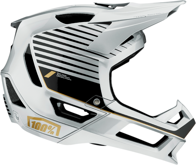 CASCO 100% HELMET TRAJECTA SILVER