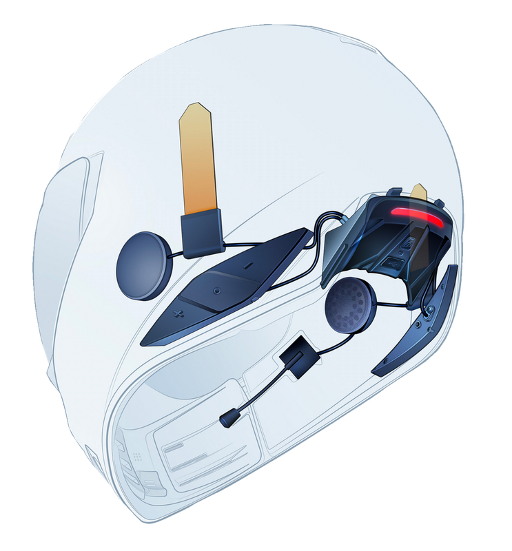 Intercomunicador ICON HelmLink Bluetooth casco moto