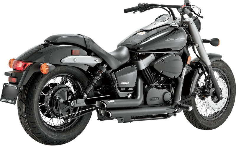 Escapes Vance & Hines negros para Honda Shadow 750