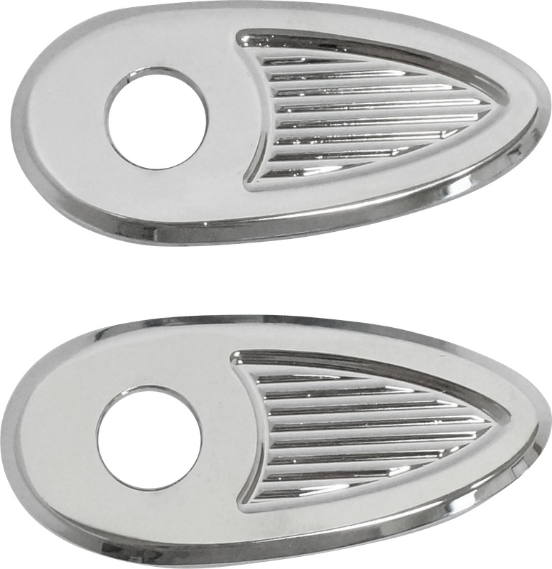 Embellecedores para puntos montaje de intermitentes en guardabarros trasero Harley Davidson
