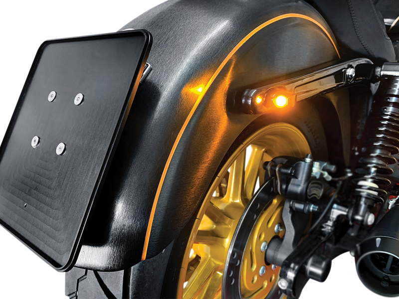 Set de DOS Intermitentes Homologados HEINZ BIKES NANO Series Winglets para Harley Davidson