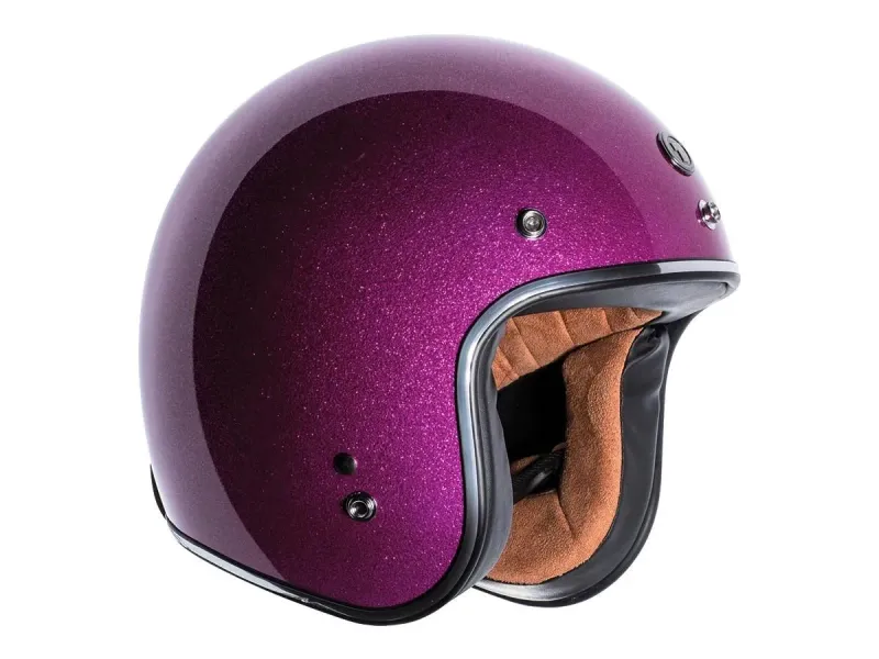 Casco Torc Helmets Del Mar (T-50) ECE Retro Open Face Bubblegum Mega Flake