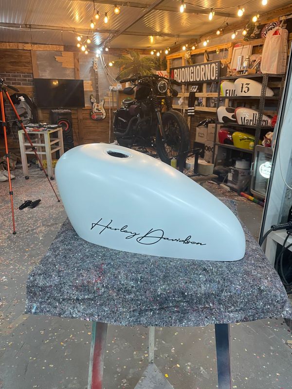 1983-2022 XL- Carcasa funda cubre depósito de gasolina Blanco para todos los años y modelos de XL Sportster
