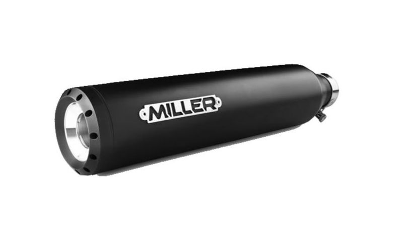 17-20 INDIAN SCOUT-  Set de Dos Miller, Yuma II 1133ccm Euro 4 Slip-On mufflers. Matte Black